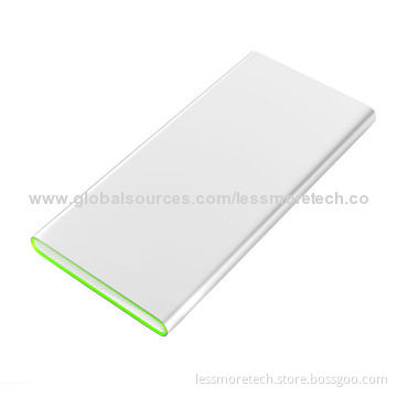 Portable Metal Power Bank, Super Slim Design, Polymer Battery 8,000mAh with Long Standby Time